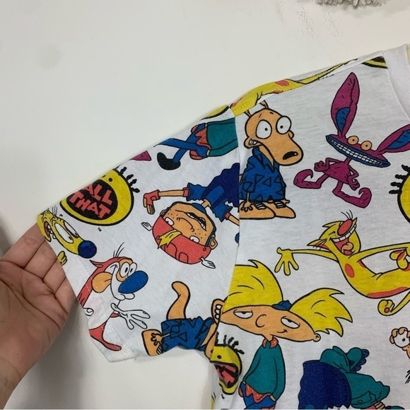 Nickelodeon 90s Cartoon Characters Graphic T-Shirt Size Small - Picture 5 of 8